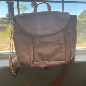 Fawn design diaper bag blush pink